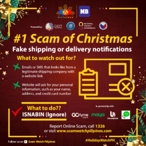 Holiday scam poster 1